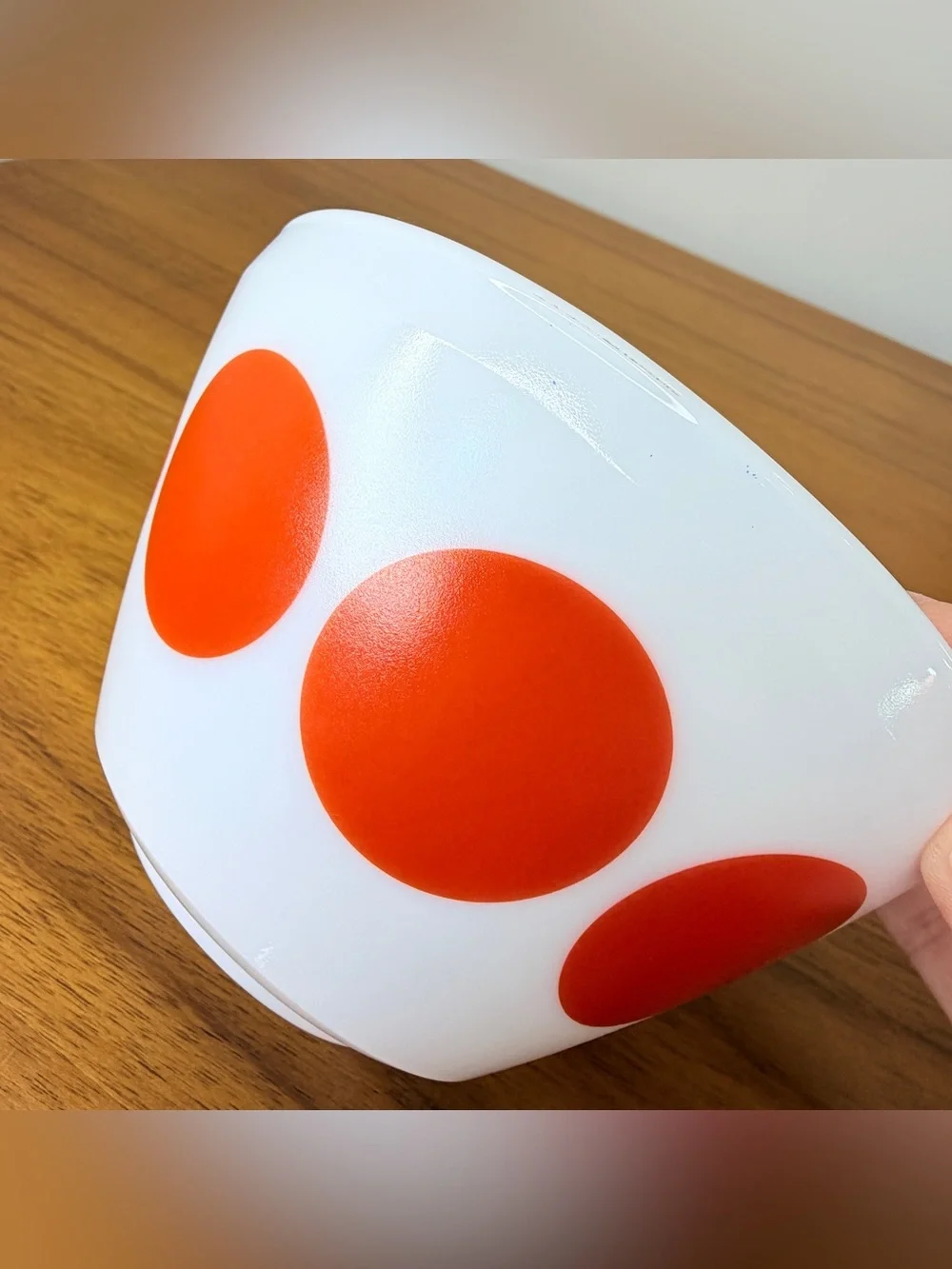 Small Vintage Charm Inspired By Pyrex Red Polka Dot Nesting Mixing Bowl 3C/.7L